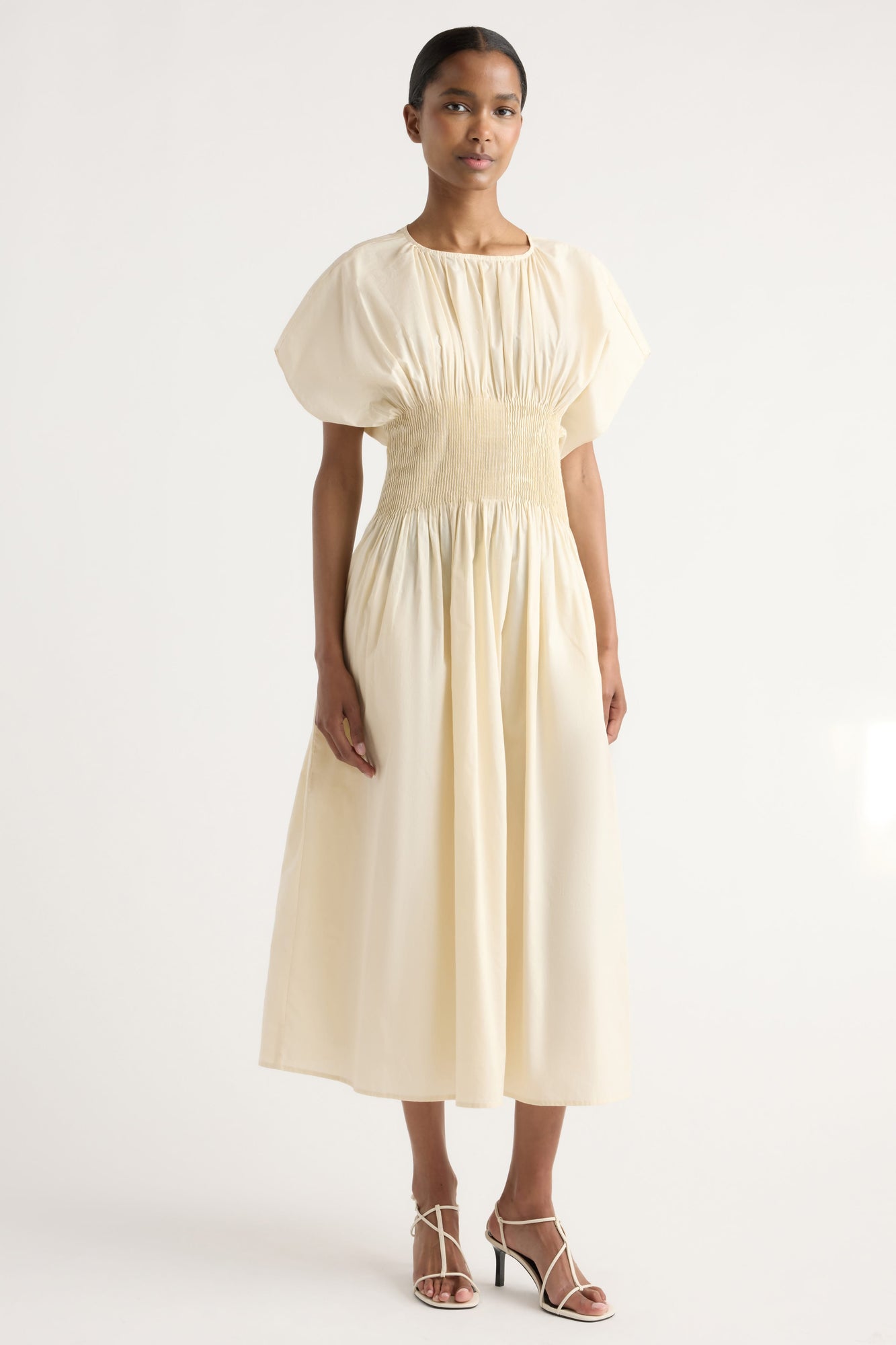 Isilda | Krys Pleated Crew-Neck Dress in Size Extra Small 