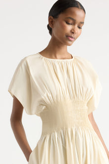 Isilda | Krys Pleated Crew-Neck Dress in Size Extra Small 