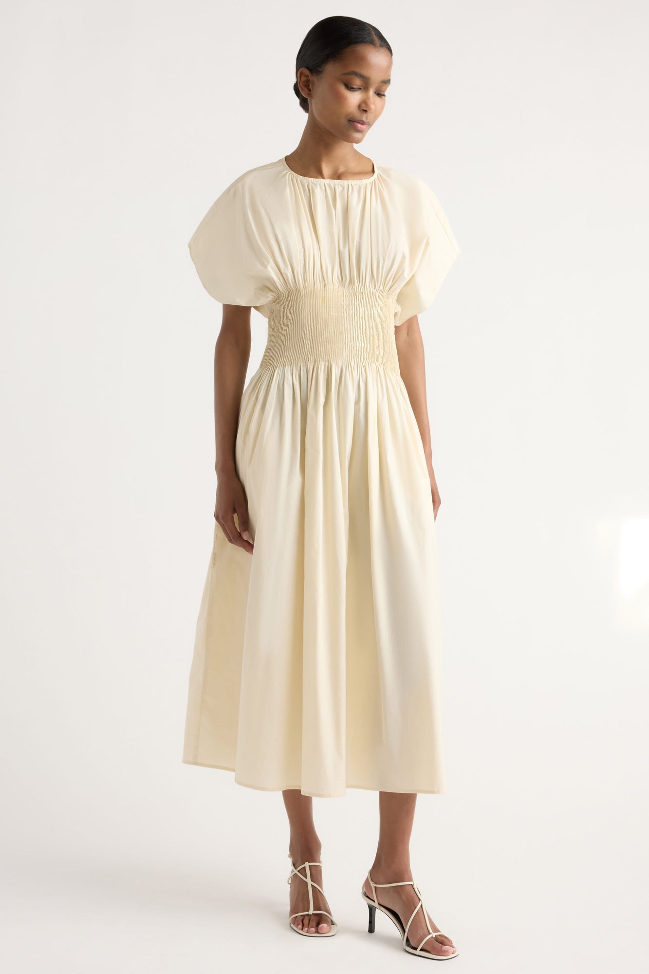 Isilda | Krys Pleated Crew-Neck Dress in Size Extra Small 