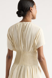 Isilda | Krys Pleated Crew-Neck Dress in Size Extra Small
