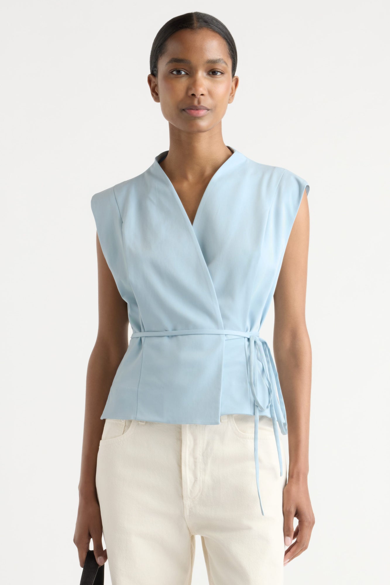 Isilda | Leandra Tie-Wrap Vest in Size Extra Small
