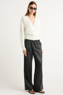 Kelsey | Lianne Drawstring Vegan Leather Pant in Size Small 