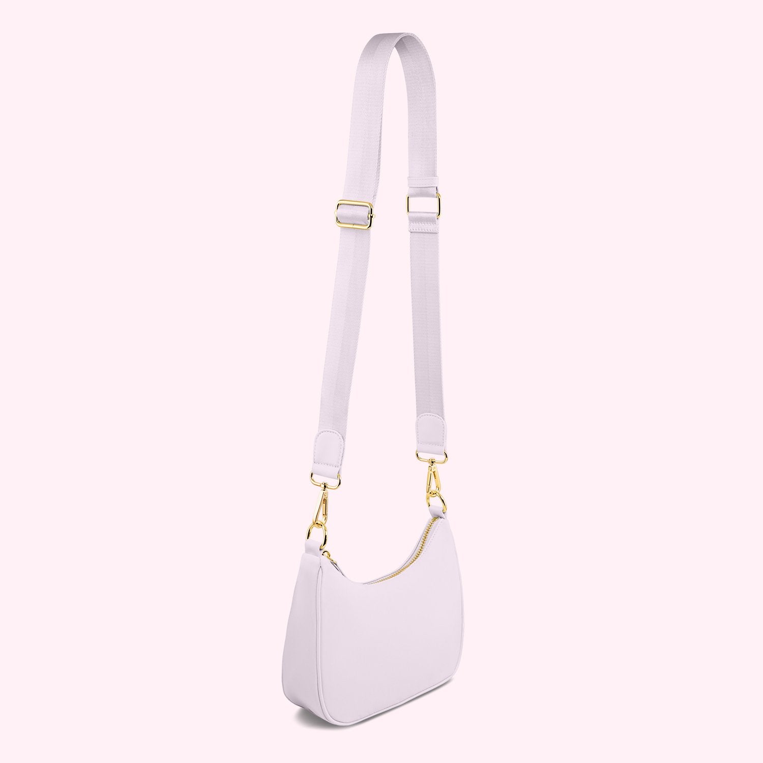 Curved Crossbody Bag | Lilac