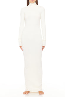 LONG SLEEVE TURTLENECK MAXI DRESS - ETERNE