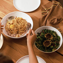 Low Serving Bowls | Pearl White