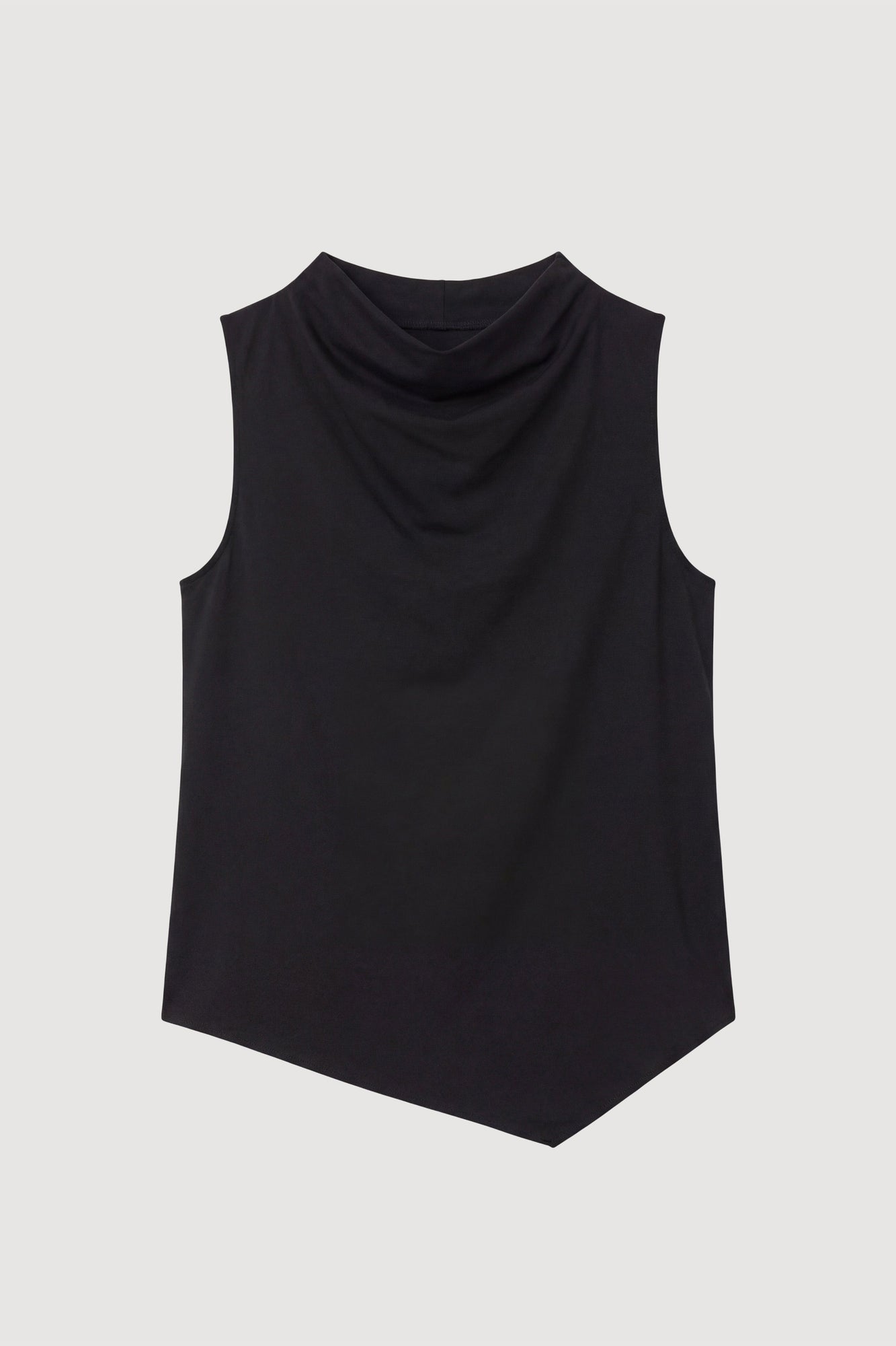 Karolina | Marjorie Asymmetric-Hem Tee in Size Extra Small - Flat