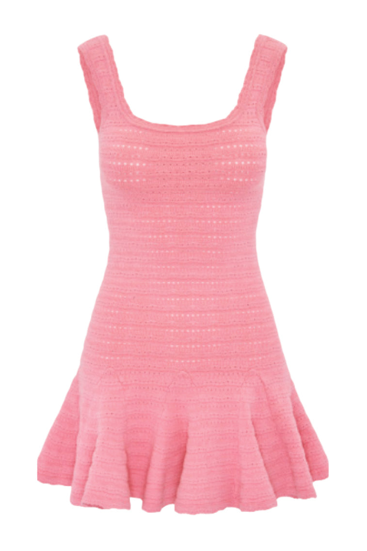 Maryanne Knit Mini Dress | Sunset Pink