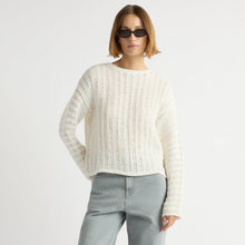 Mali | Matteo Open-Knit Cotton Sweater in Size Small