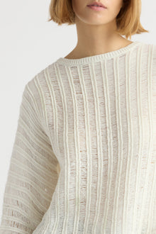 Mali | Matteo Open-Knit Cotton Sweater in Size Small