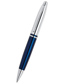 Calais Ballpoint Pen | Chrome & Blue Lacquer
