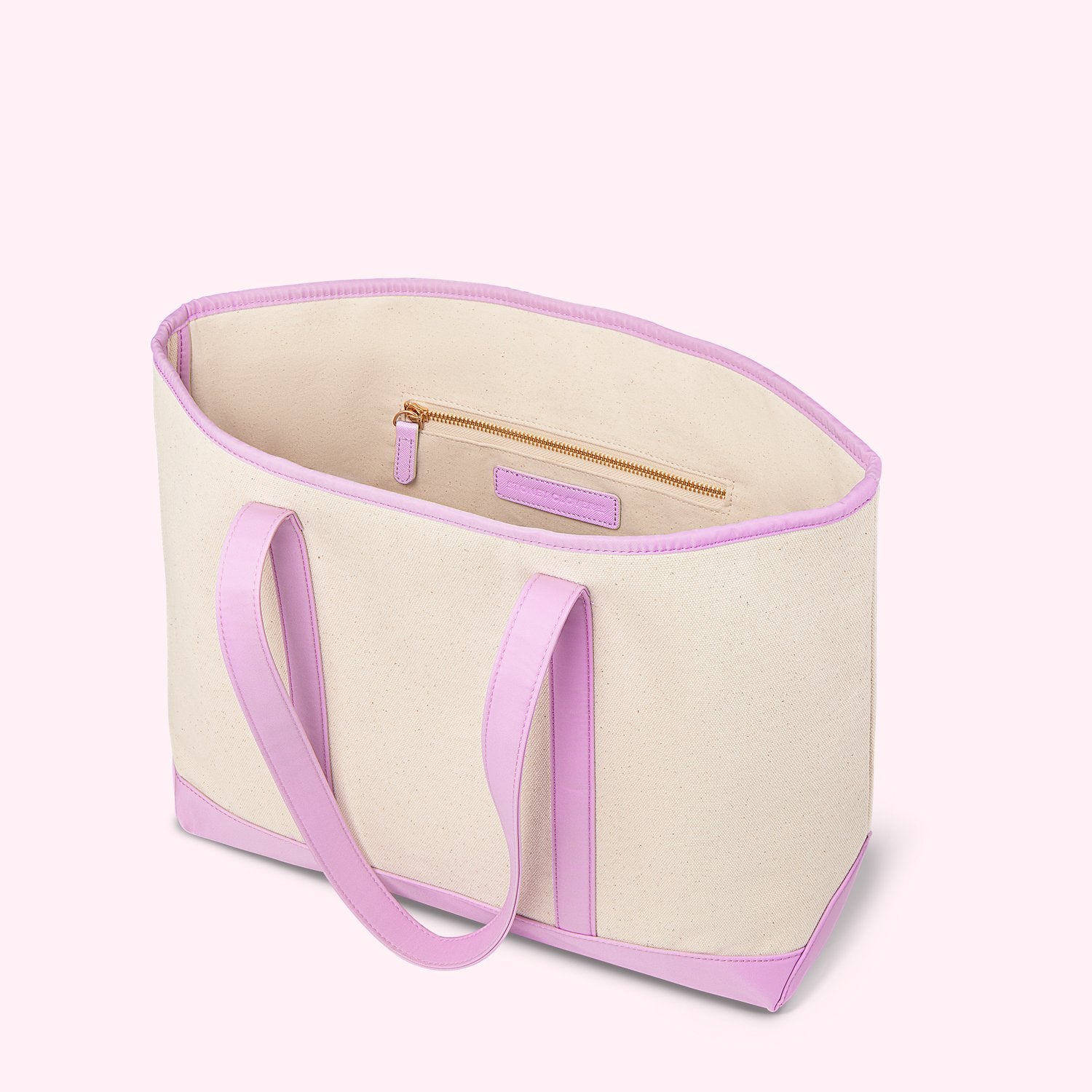 Canvas & Nylon Tote | Grape