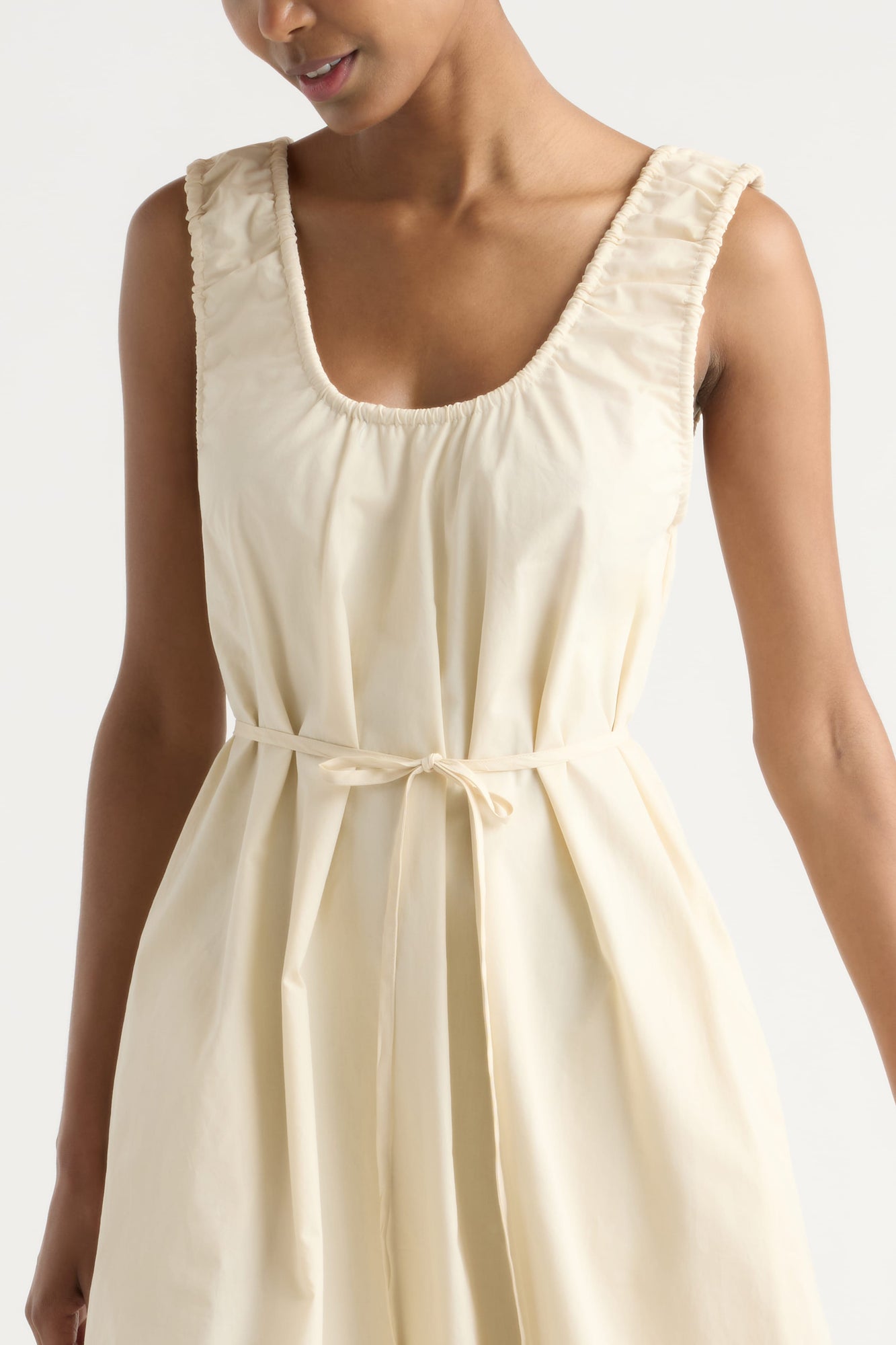 Isilda | Midori Organic Cotton U-Neck Dress in Size Extra Small