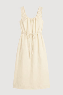 Isilda | Midori Organic Cotton U-Neck Dress in Size Extra Small - Flat