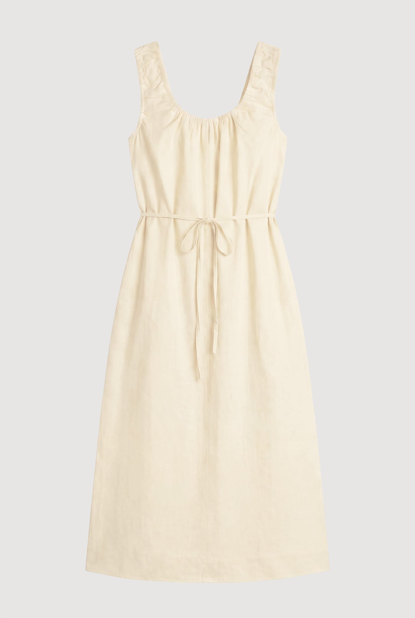 Isilda | Midori Organic Cotton U-Neck Dress in Size Extra Small - Flat