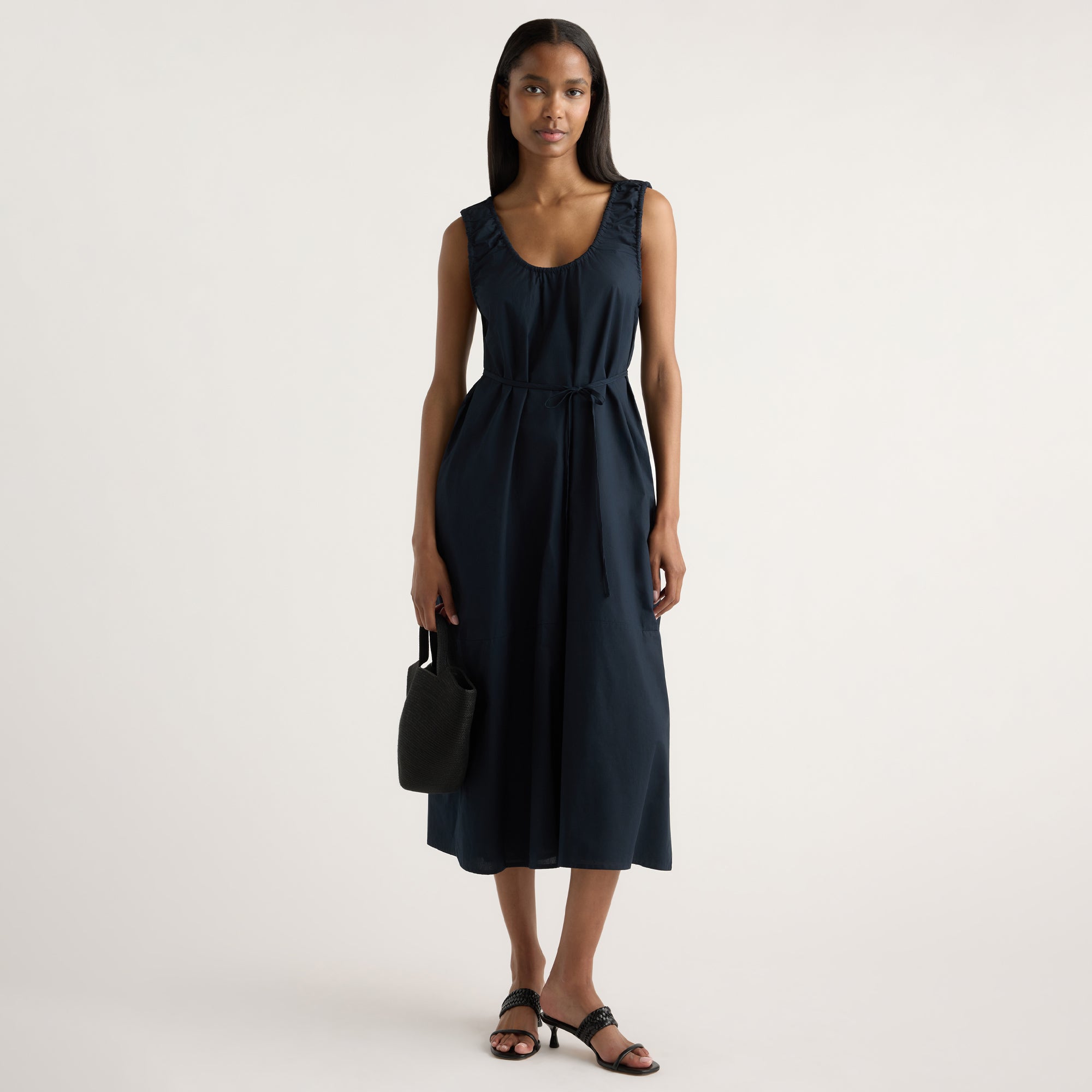 Isilda | Midori Organic Cotton U-Neck Dress in Size Extra Small