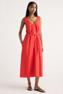 Isilda | Midori Organic Cotton U-Neck Dress in Size Extra Small