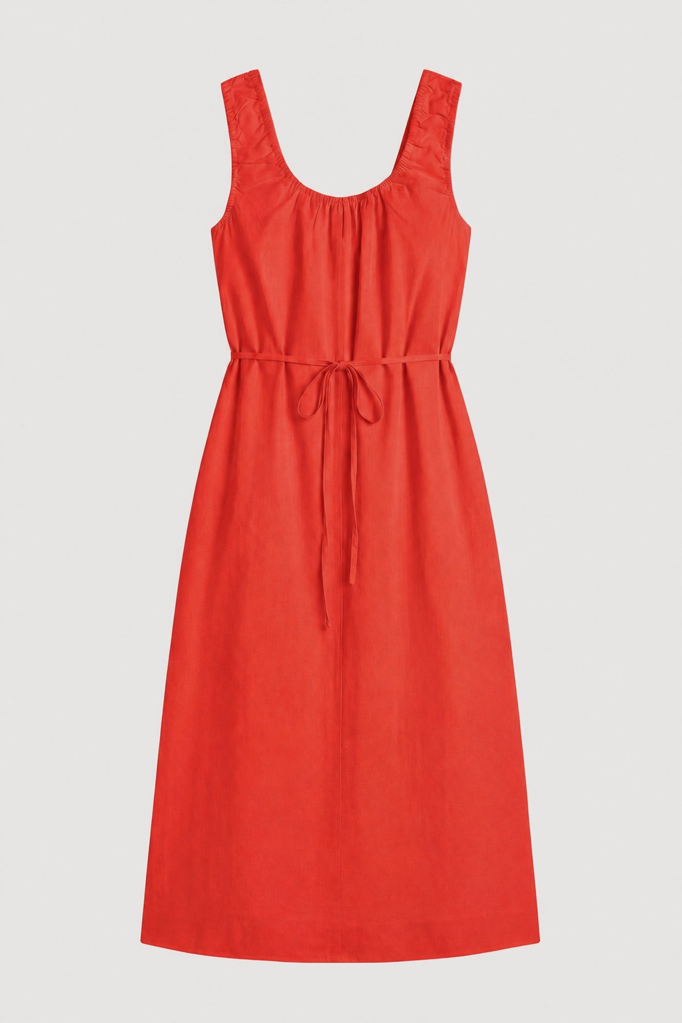 Isilda | Midori Organic Cotton U-Neck Dress in Size Extra Small - Flat