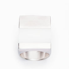 Icarus White Agate Ring | Sterling Silver | White Agate