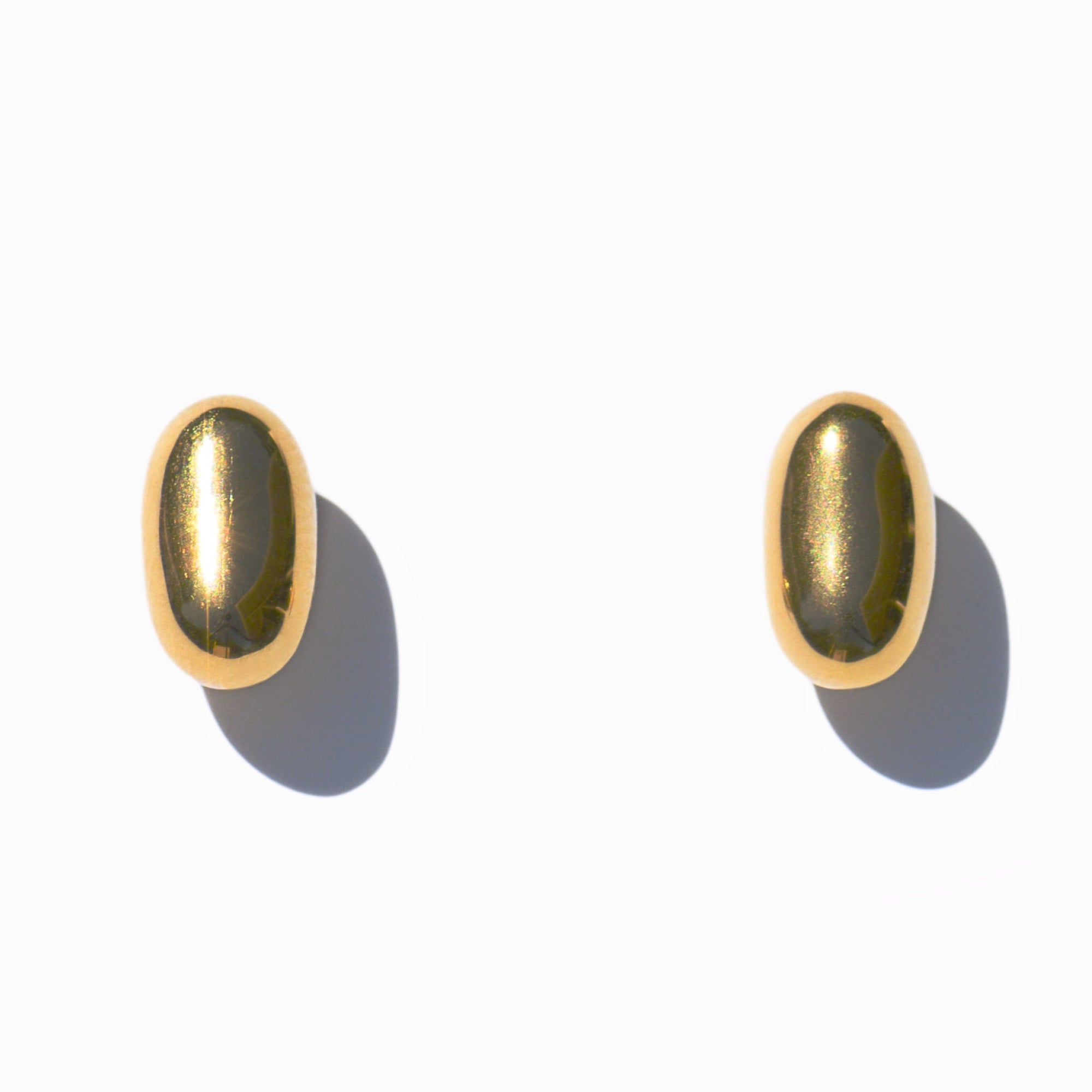 Mini Bean Earrings | 18K Gold-Plated on Brass
