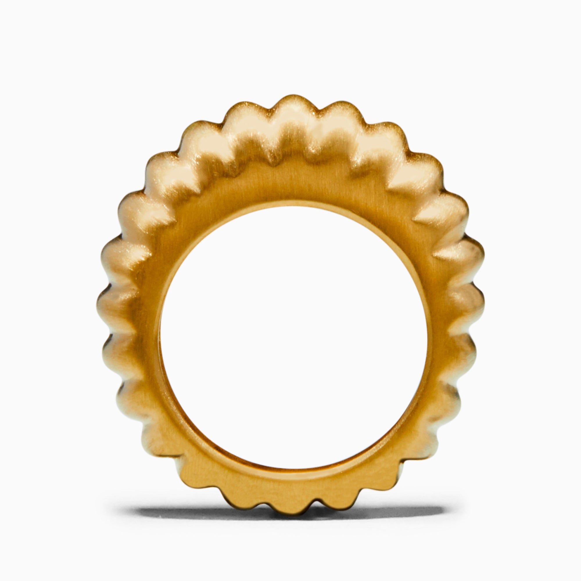 Shell Ring - Satin Finish | 18K Gold Plated