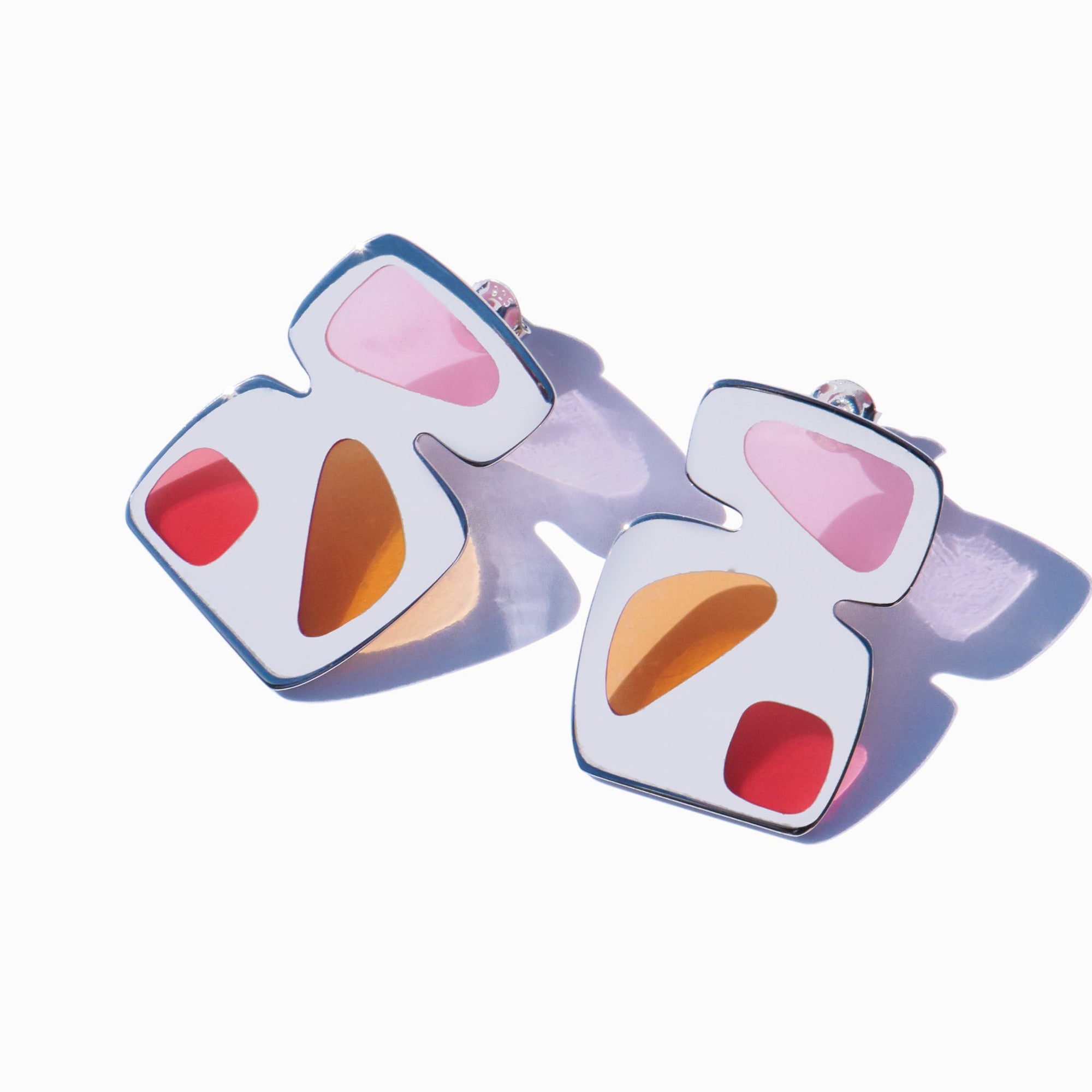 Vitral Earrings | Silver | Multicolor