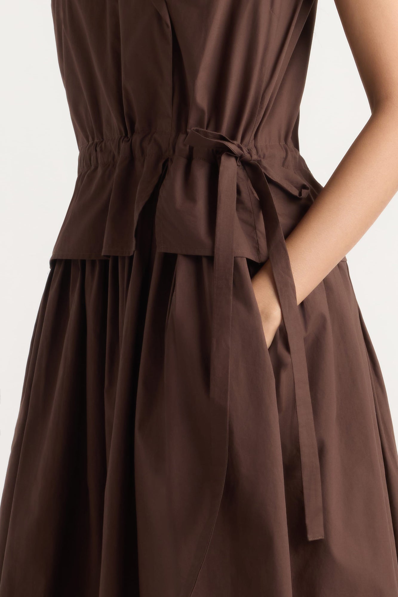Arya | Mitsuki Organic Cotton Wrap-Shirt Dress in Size Small