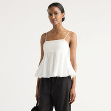 Isilda | Molly Pintuck Cotton-Silk Top in Size Extra Small