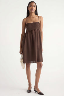 Isilda | Myra Pintuck Cotton-Silk Dress in Size Extra Small