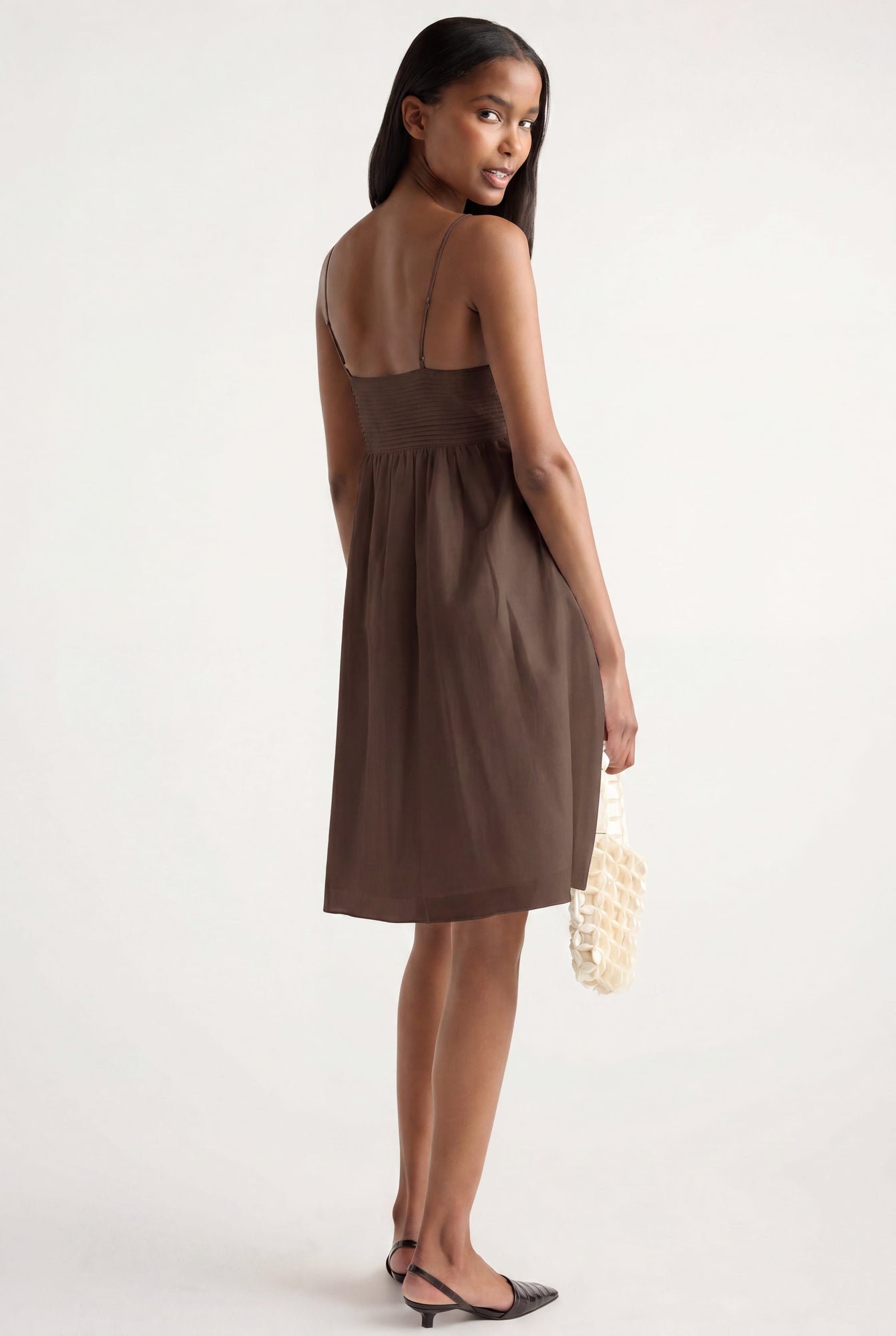 Isilda | Myra Pintuck Cotton-Silk Dress in Size Extra Small