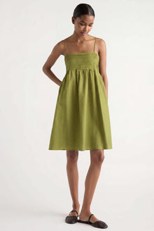 Isilda | Myra Pintuck Cotton-Silk Dress in Size Extra Small