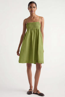 Isilda | Myra Pintuck Cotton-Silk Dress in Size Extra Small