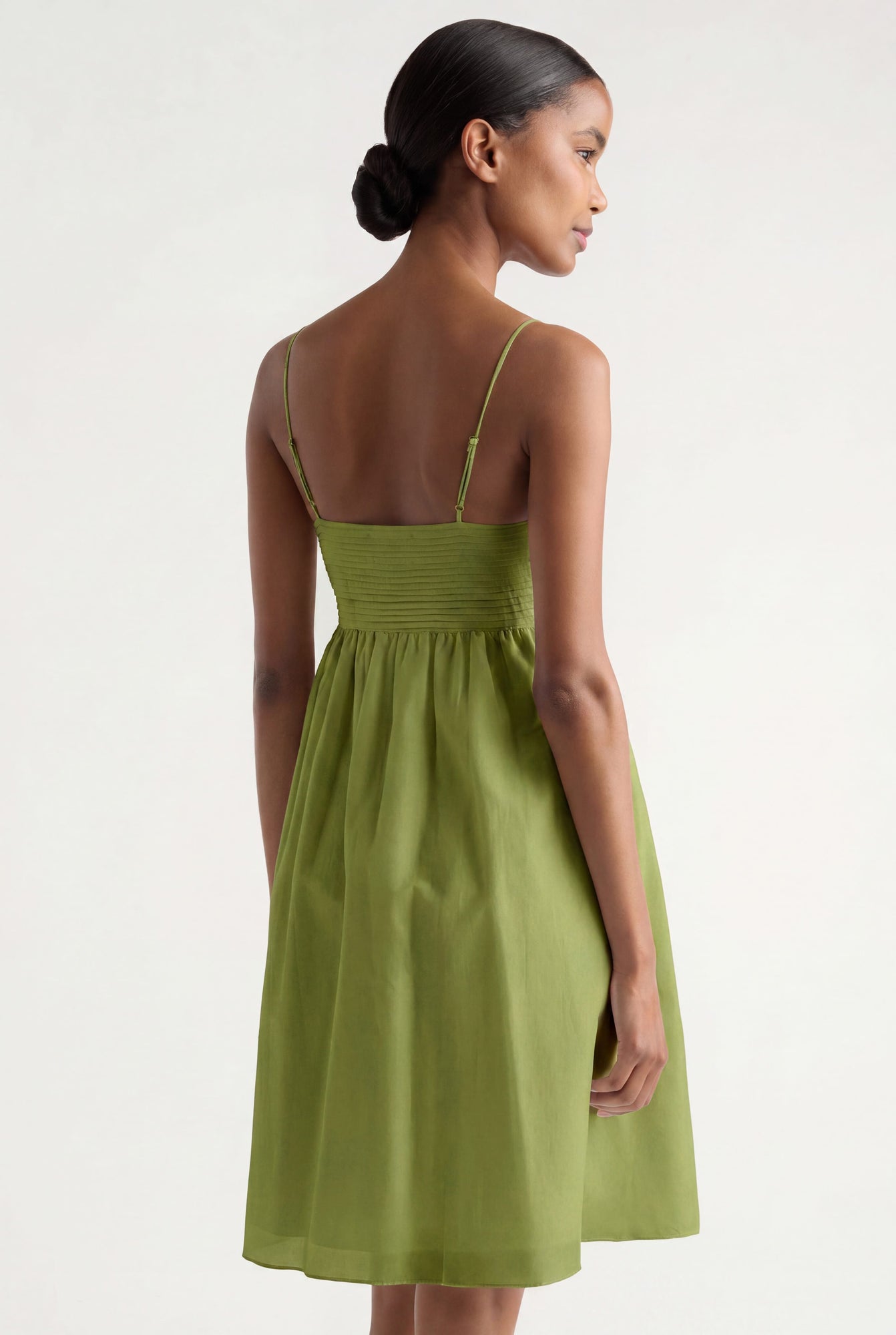 Isilda | Myra Pintuck Cotton-Silk Dress in Size Extra Small
