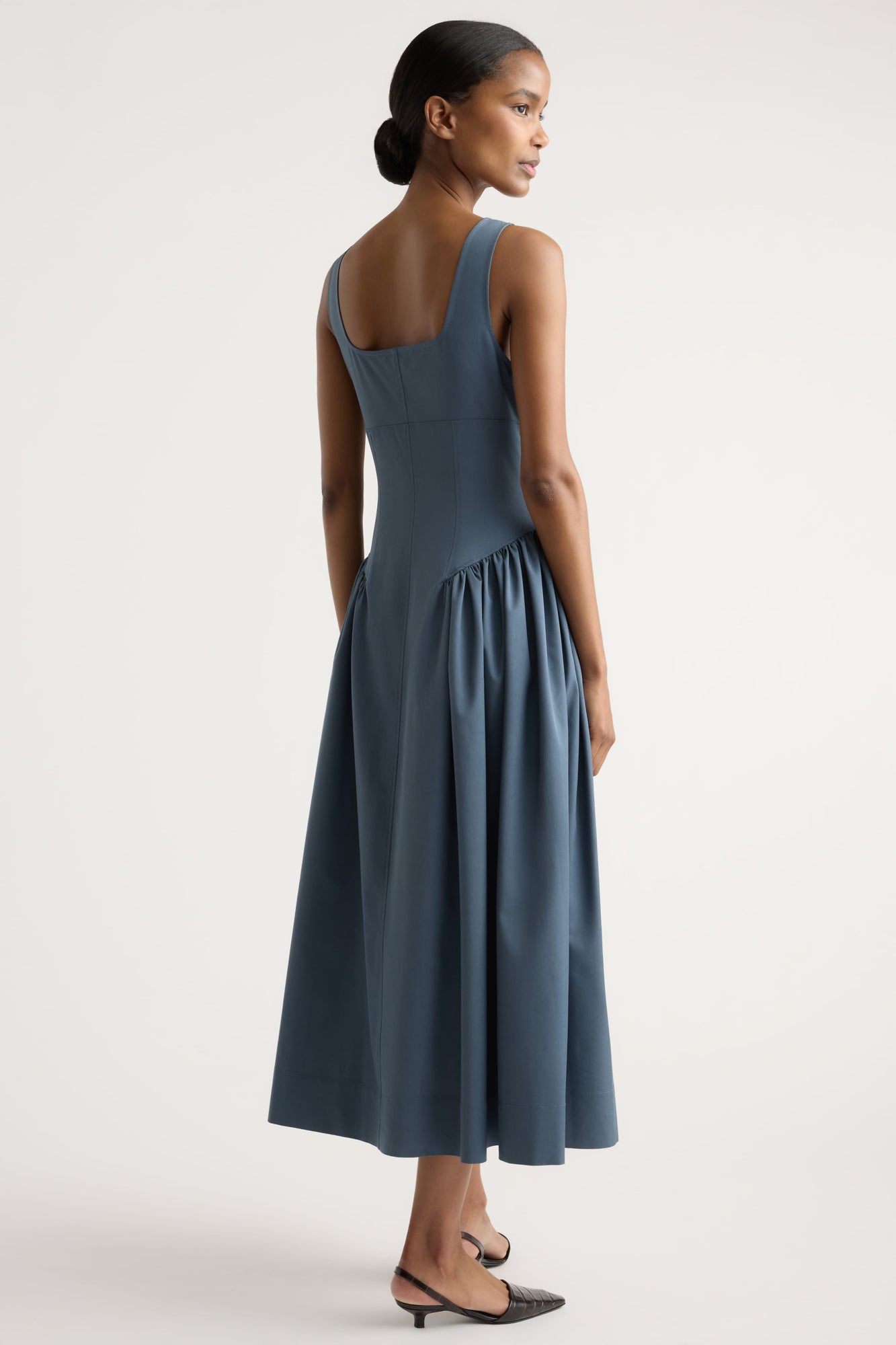 Isilda | Nadiyah Bustier Shirred A-Line Dress in Size Extra Small