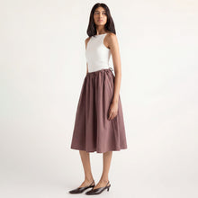 Arya | Naveli Side-Tie Poplin Skirt in Size Small