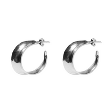 Solana Hoop | Rhodium-Plated Brass