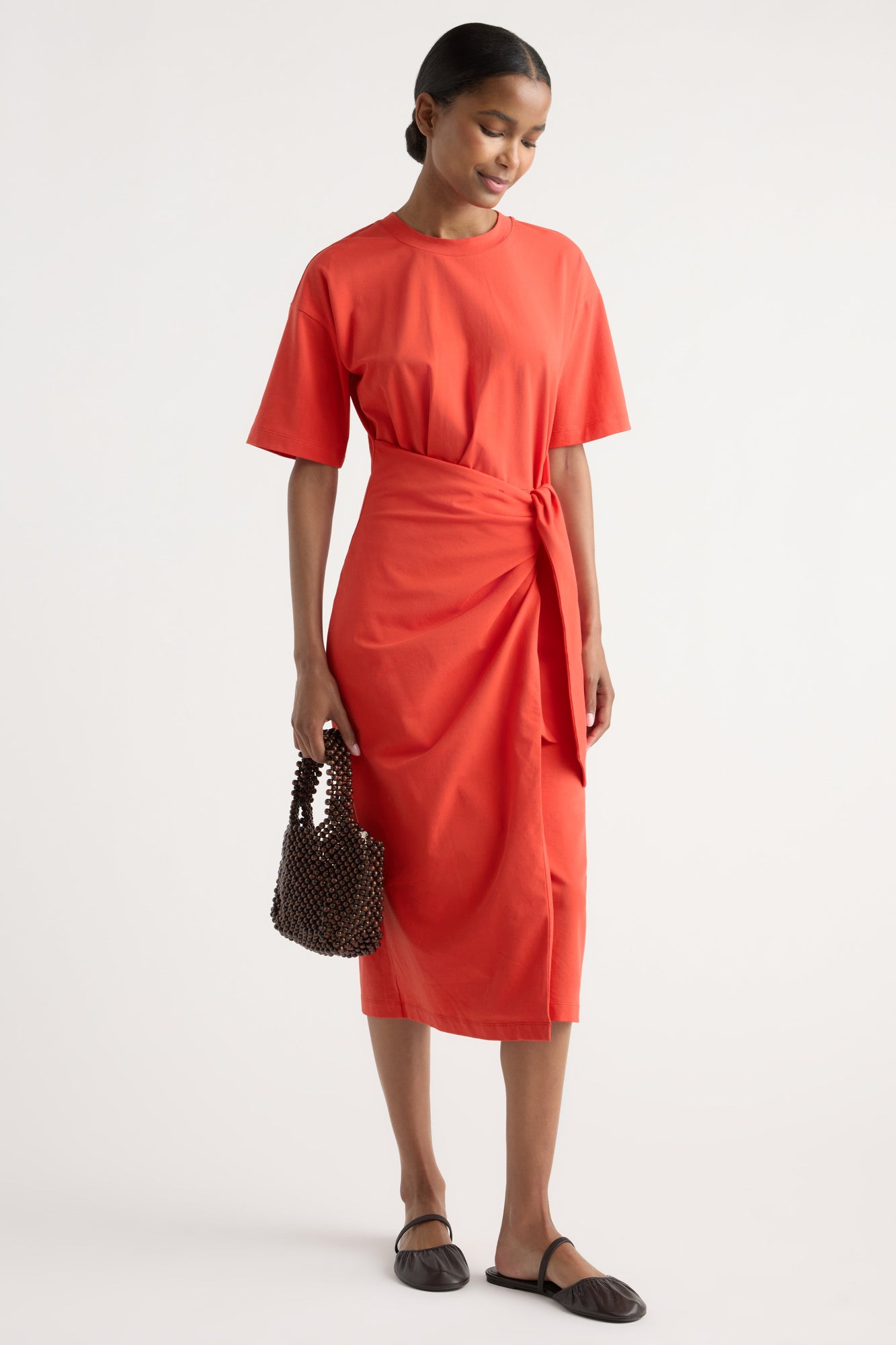 Isilda | Noa Organic Cotton T-Shirt Wrap Dress in Size Extra Small