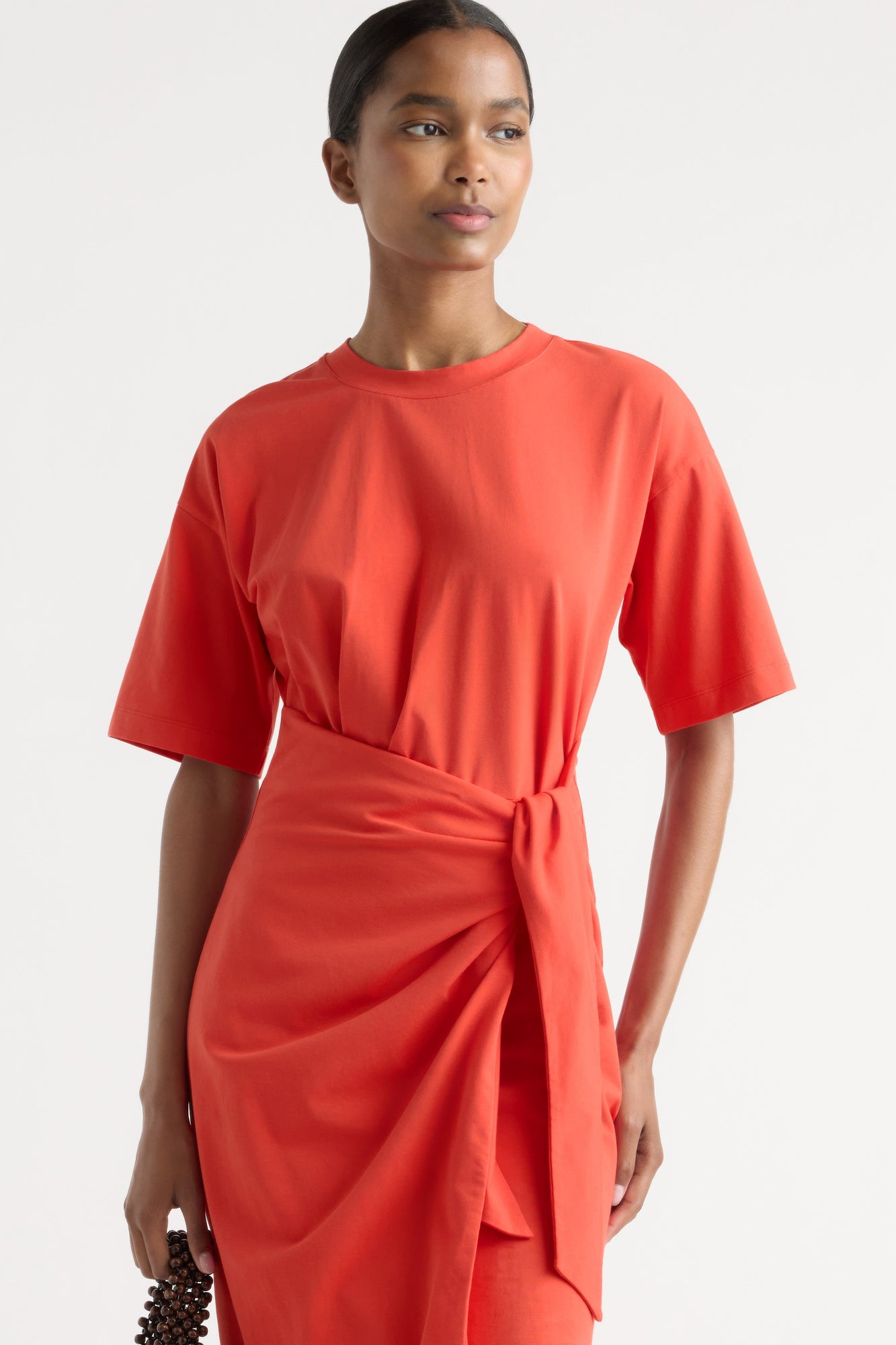 Isilda | Noa Organic Cotton T-Shirt Wrap Dress in Size Extra Small