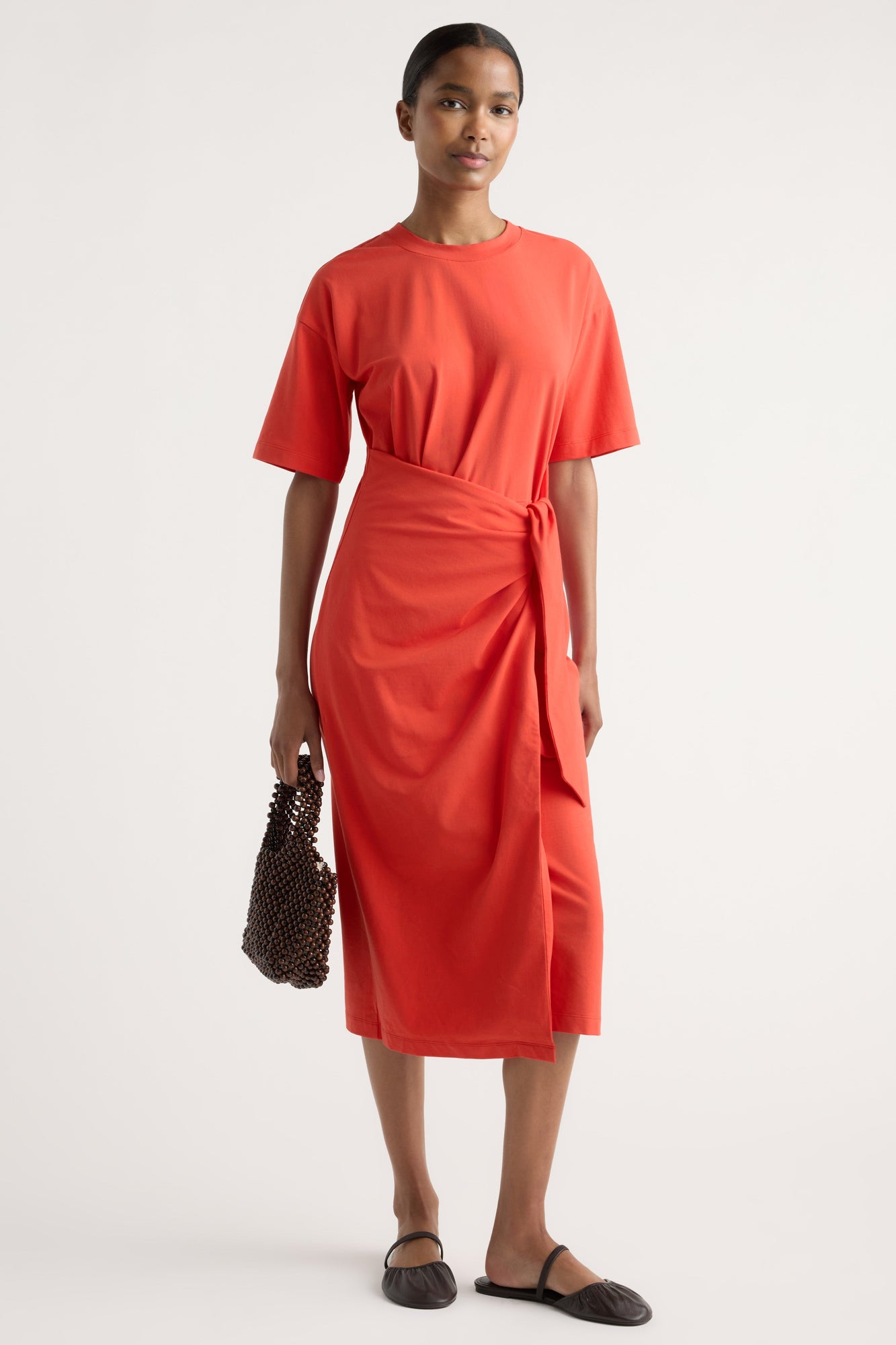 Isilda | Noa Organic Cotton T-Shirt Wrap Dress in Size Extra Small