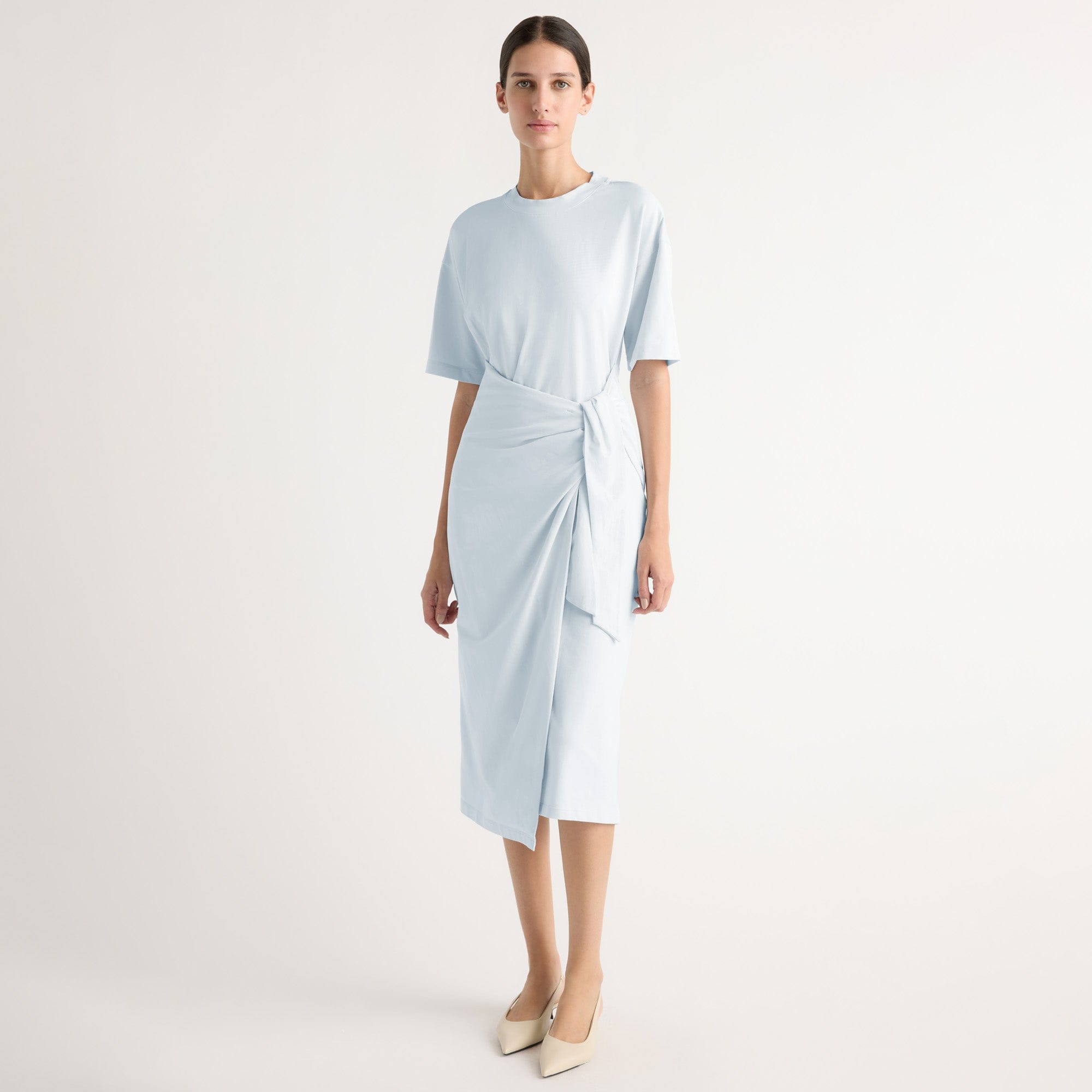 Karolina | Noa Organic Cotton T-Shirt Wrap Dress in Size Extra Small