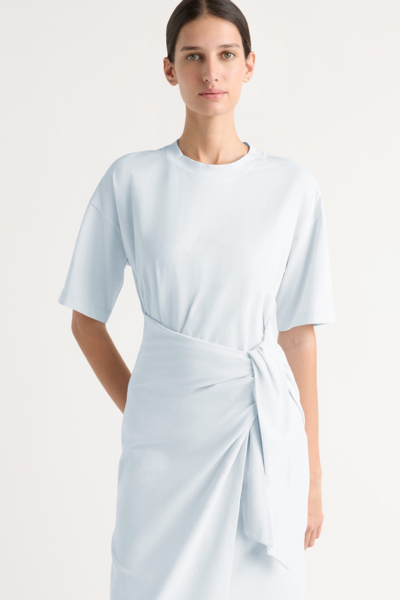 Karolina | Noa Organic Cotton T-Shirt Wrap Dress in Size Extra Small