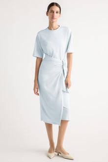 Karolina | Noa Organic Cotton T-Shirt Wrap Dress in Size Extra Small