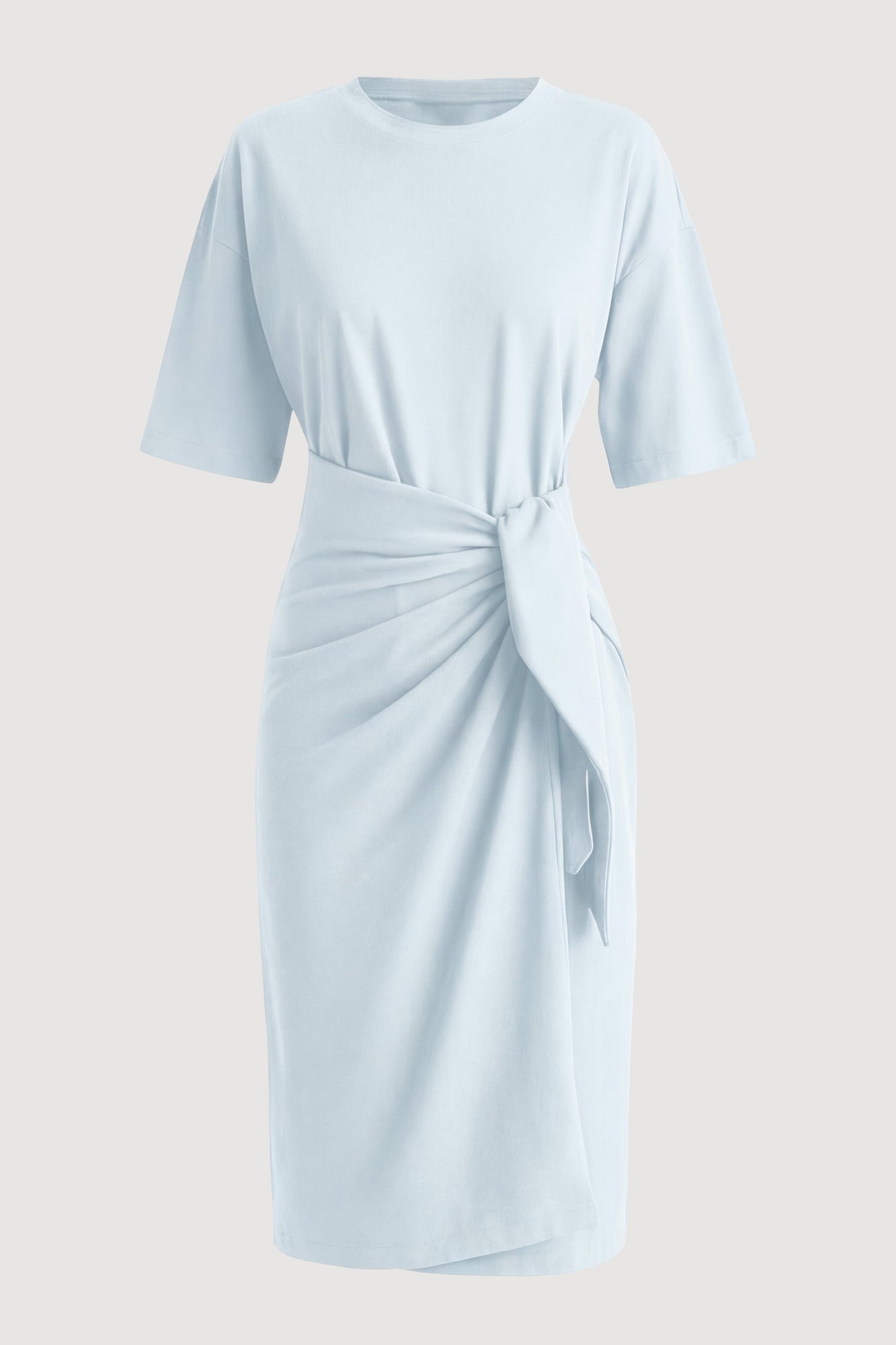 Karolina | Noa Organic Cotton T-Shirt Wrap Dress in Size Extra Small - Flat