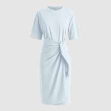 Noa Organic Cotton T-Shirt Wrap Dress (Petite) - Flat