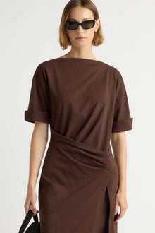 Mali | Noelle Asymmetric-Wrap Dress in Size Small