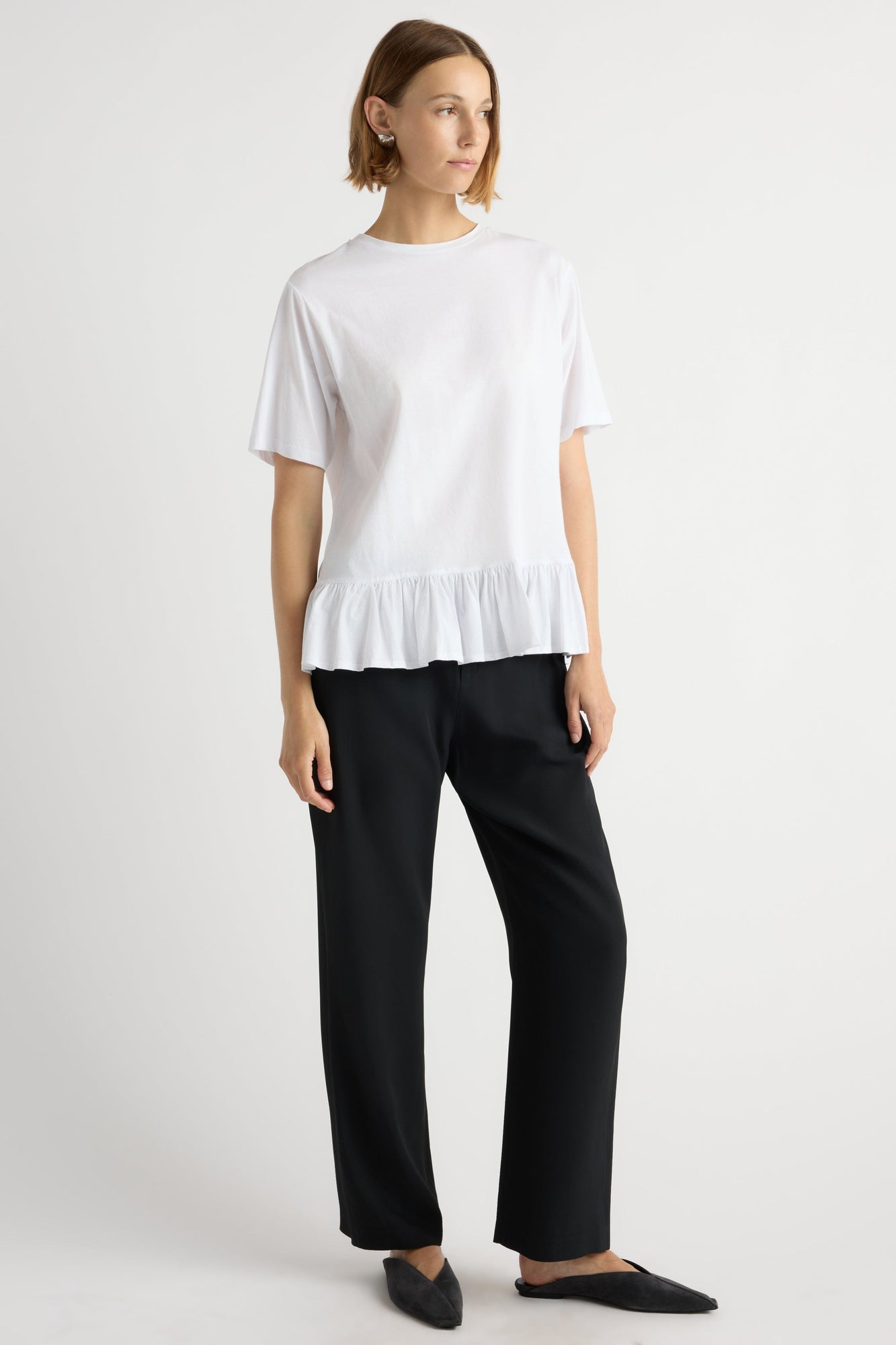 Mali | Nuri Tailored Stretch-Waist Pant in Size Small