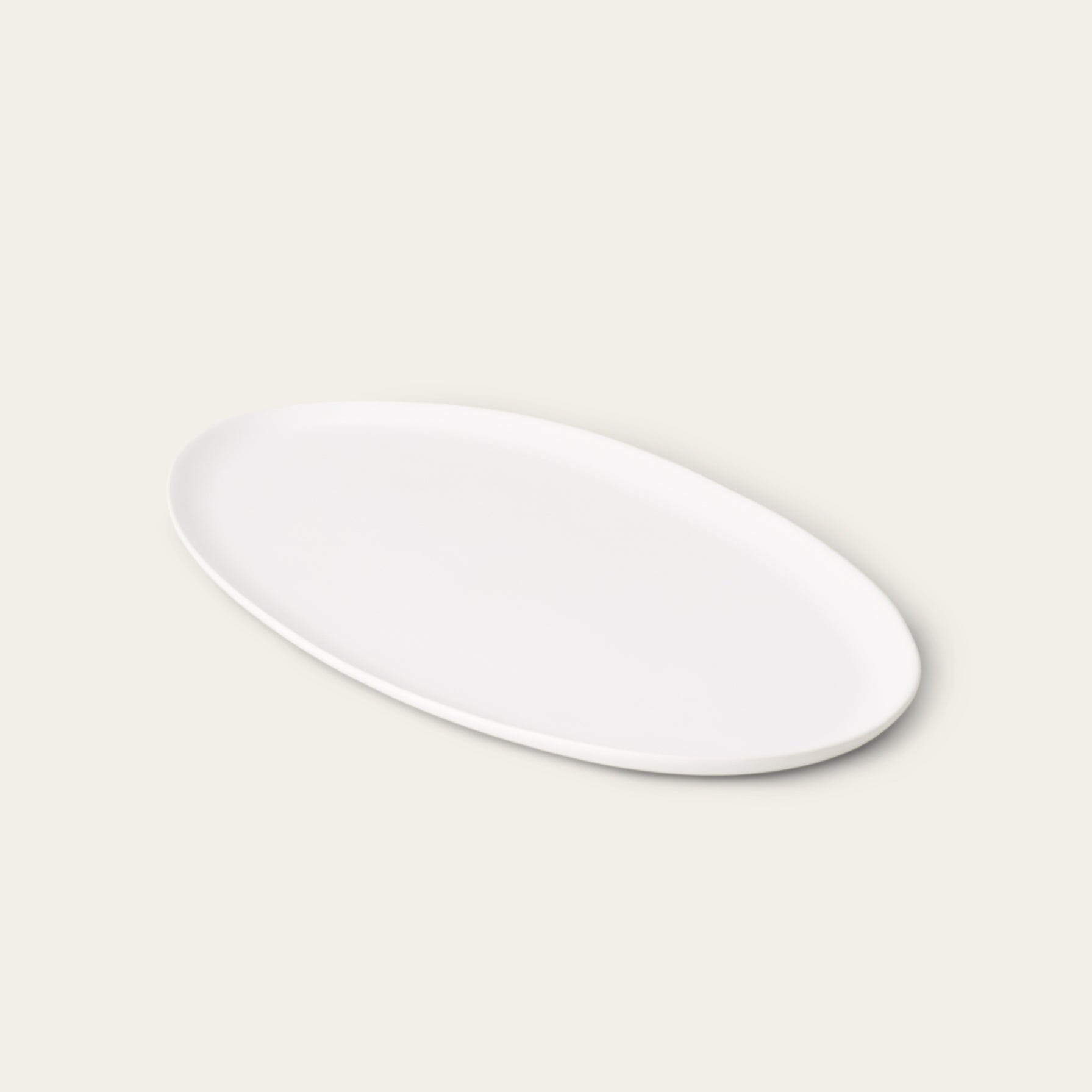 Oval Serving Platter | Cloud White
