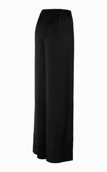 Fluid Palazzo Pant | Black Viscose