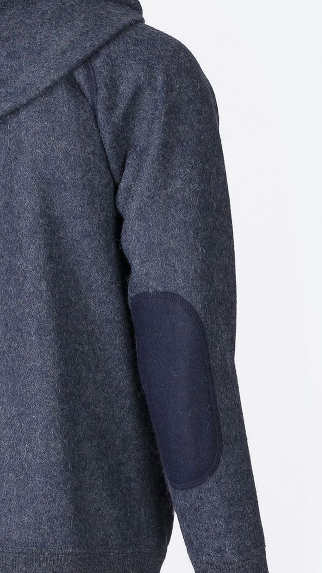 Verbier Zip Up for Men | Navy Melange