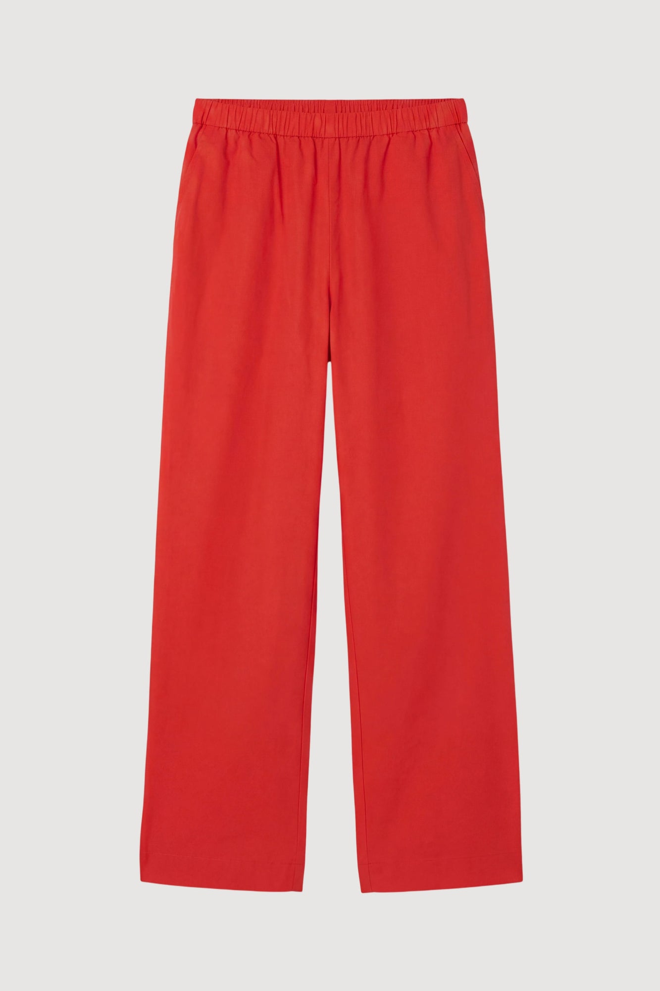 Aya | Paula Stretch-Waist Organic Cotton Pant - Flat