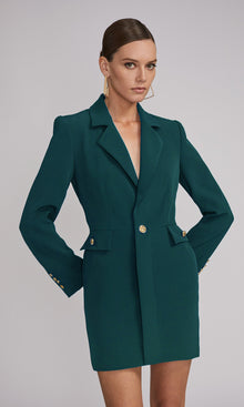 Jeanne Crepe Blazer Dress | Hunter